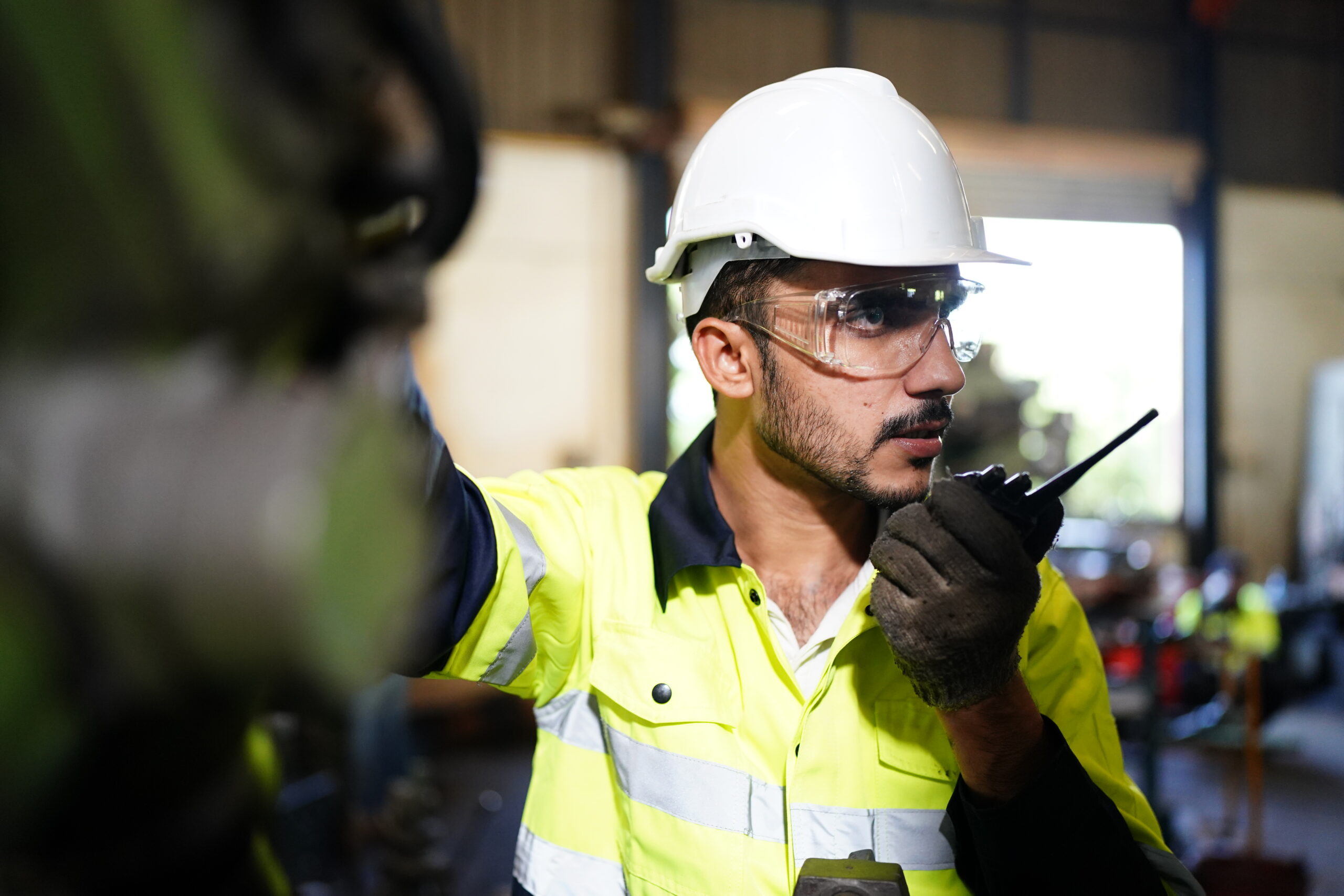 Professional men engineer worker skills quality, maintenance, training industry factory worker , warehouse Workshop for factory operators, mechanical engineering team production.