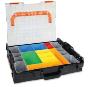 Maletín porta-herramientas COMBO en ABS, con tapa transparente