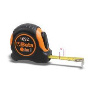 Cintas métricas carcasa bimaterial en ABS antichoque cinta de acero clase de precisión II