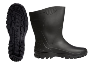 BOTA AGUA BAJA BICOLOR DEE PVC VERDE/NEGRO