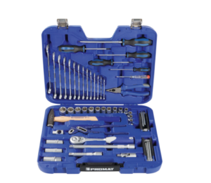 HERRAMIENTAS MANUAL 47PZ EN MALETIN PLASTICO  PROMAT