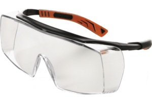 GAFAS DE  PROTECCION, INCOLORA NEGRO / NARANJA UNIVET